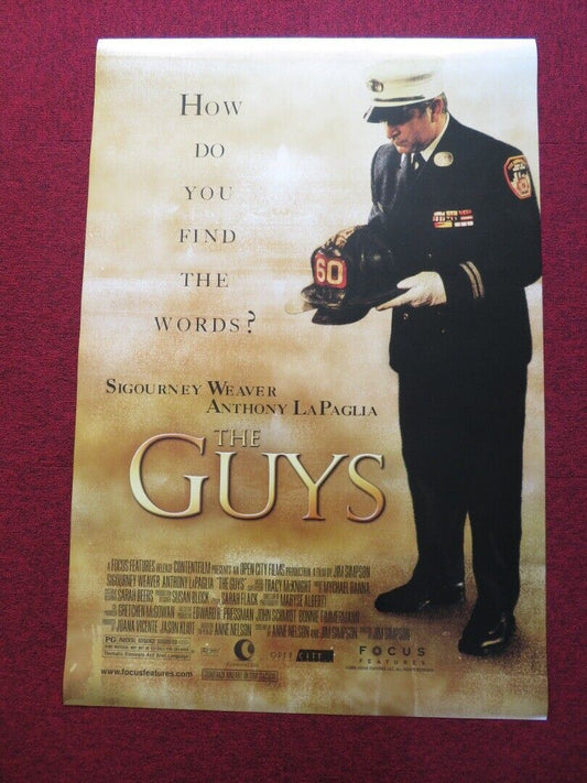THE GUYS US ONE SHEET ROLLED POSTER SIGOURNEY WEAVER ANTHONY LAPAGLIA 2002 Movie posters