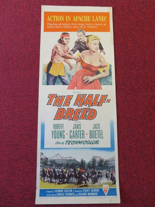 THE HALF BREED US INSERT (14"x 36") POSTER ROBERTJANIS CARTER YOUNG 1952 - Rendezvous Cinema