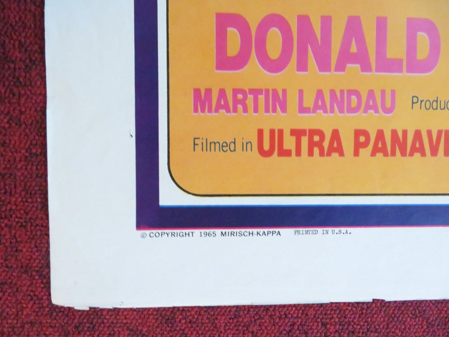 THE HALLELUJAH TRAIL FOLDED US ONE SHEET POSTER BURT LANCASTER LEE REMICK 1965 Rendezvous Cinema Movie posters