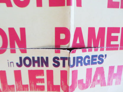 THE HALLELUJAH TRAIL FOLDED US ONE SHEET POSTER BURT LANCASTER LEE REMICK 1965 Rendezvous Cinema Movie posters