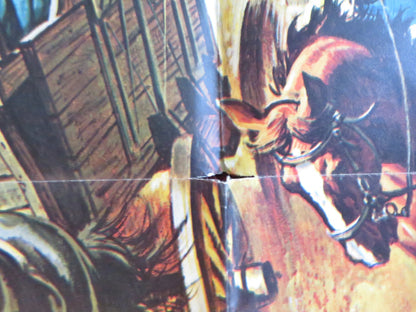 THE HALLELUJAH TRAIL FOLDED US ONE SHEET POSTER BURT LANCASTER LEE REMICK 1965 Rendezvous Cinema Movie posters