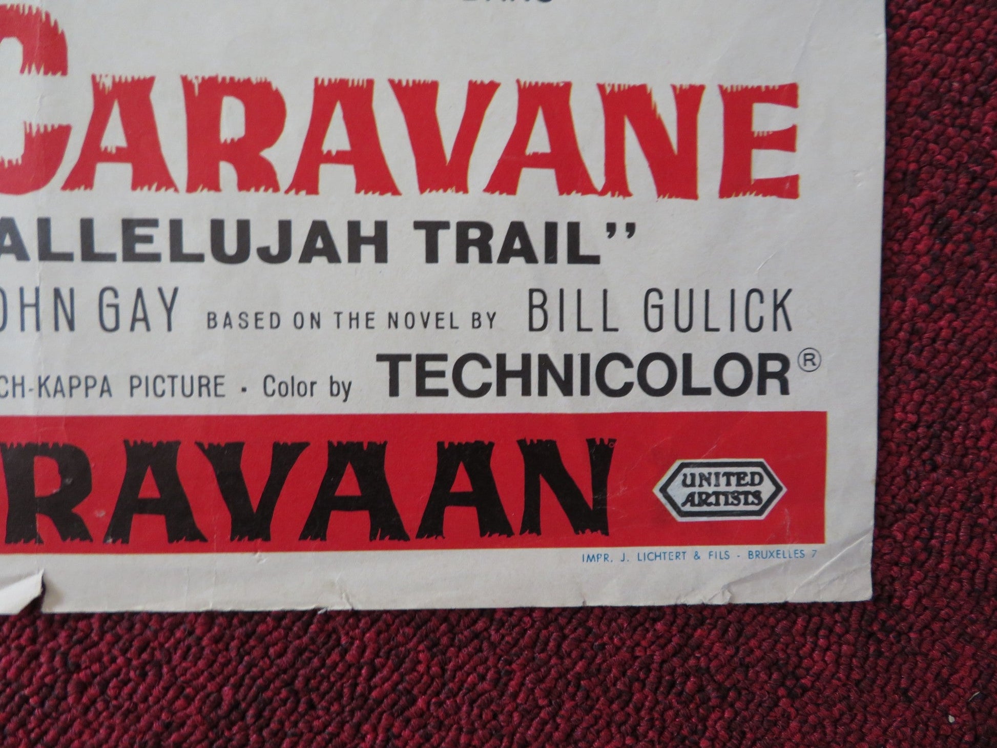 THE HALLELUJAH TRAIL / SUR LA PISTE DE LA GRANDE CARAVANE FRENCH POSTER 1965 Rendezvous Cinema Movie posters