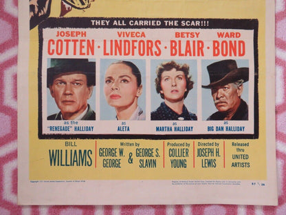 THE HALLIDAY BRAND US INSERT (14"x 36") POSTER JOSEPH COTTEN WARD BOND 1957 Movie posters