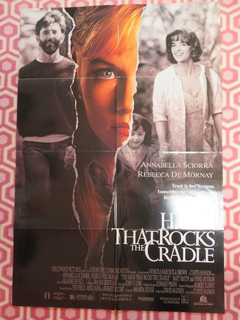 THE HAND THAT ROCKS THE CRADLE US ONE SHEET POSTER REBECCA DE MORNAY Movie posters