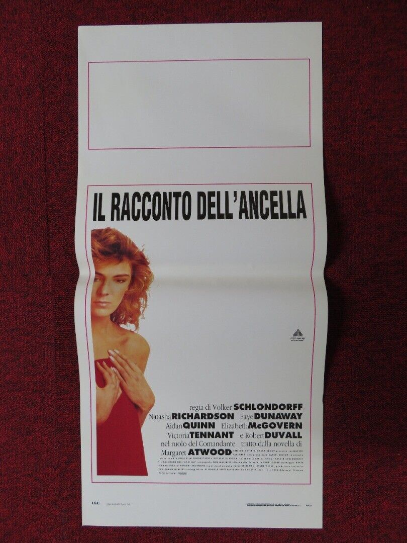 THE HANDMAID'S TALE ITALIAN LOCANDINA (27.5"x13") POSTER NATASHA RICHARDSON 1991 Movie posters