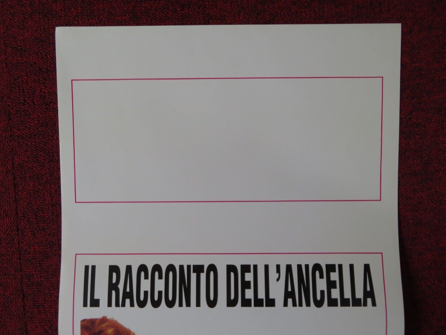 THE HANDMAID'S TALE ITALIAN LOCANDINA (27.5"x13") POSTER NATASHA RICHARDSON 1991 Movie posters