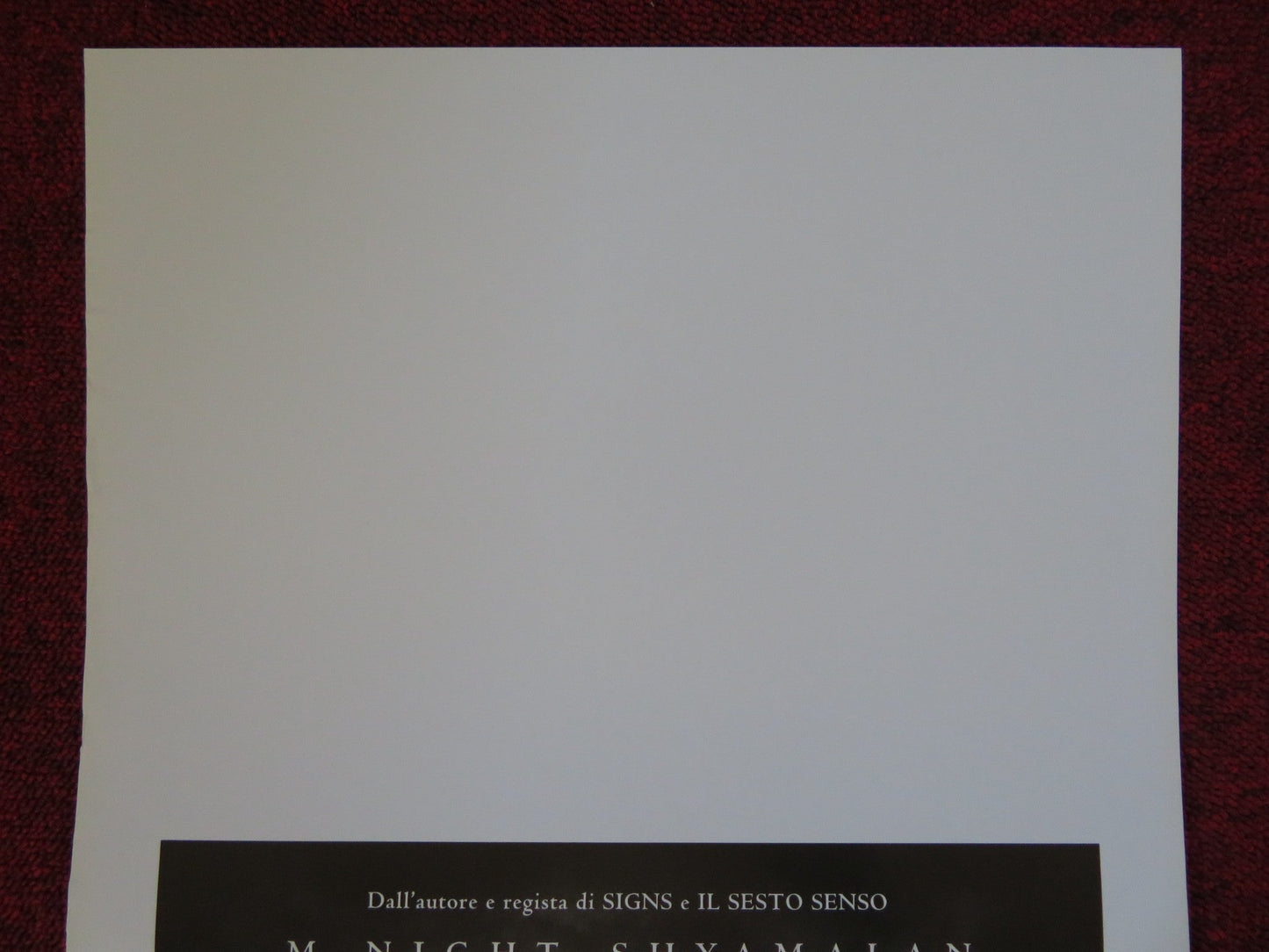 THE HAPPENING ITALIAN LOCANDINA (27.5"x13") POSTER M. NIGHT SHYAMALAN 2008 Rendezvous Cinema Movie posters