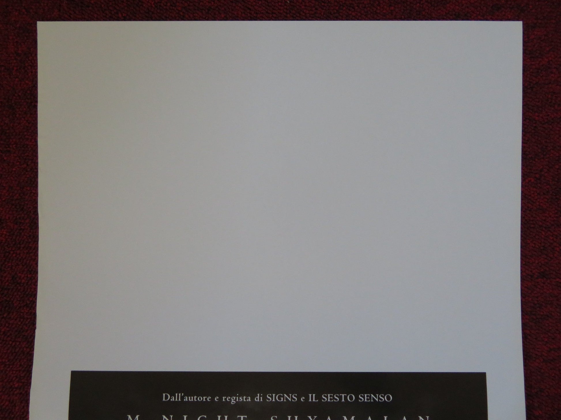 THE HAPPENING ITALIAN LOCANDINA (27.5"x13") POSTER M. NIGHT SHYAMALAN 2008 Rendezvous Cinema Movie posters