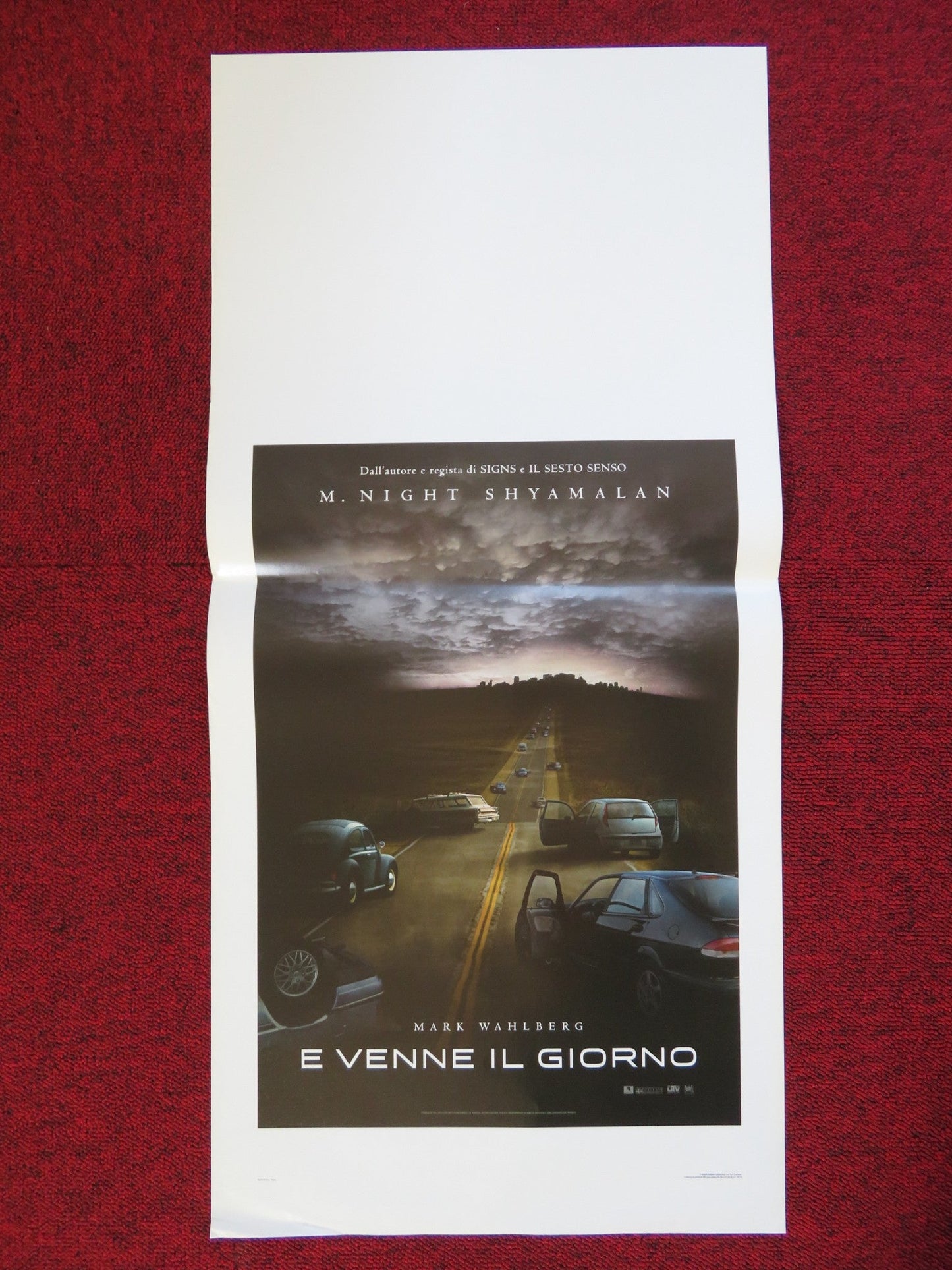 THE HAPPENING ITALIAN LOCANDINA (27.5"x13") POSTER M. NIGHT SHYAMALAN 2008 Rendezvous Cinema Movie posters