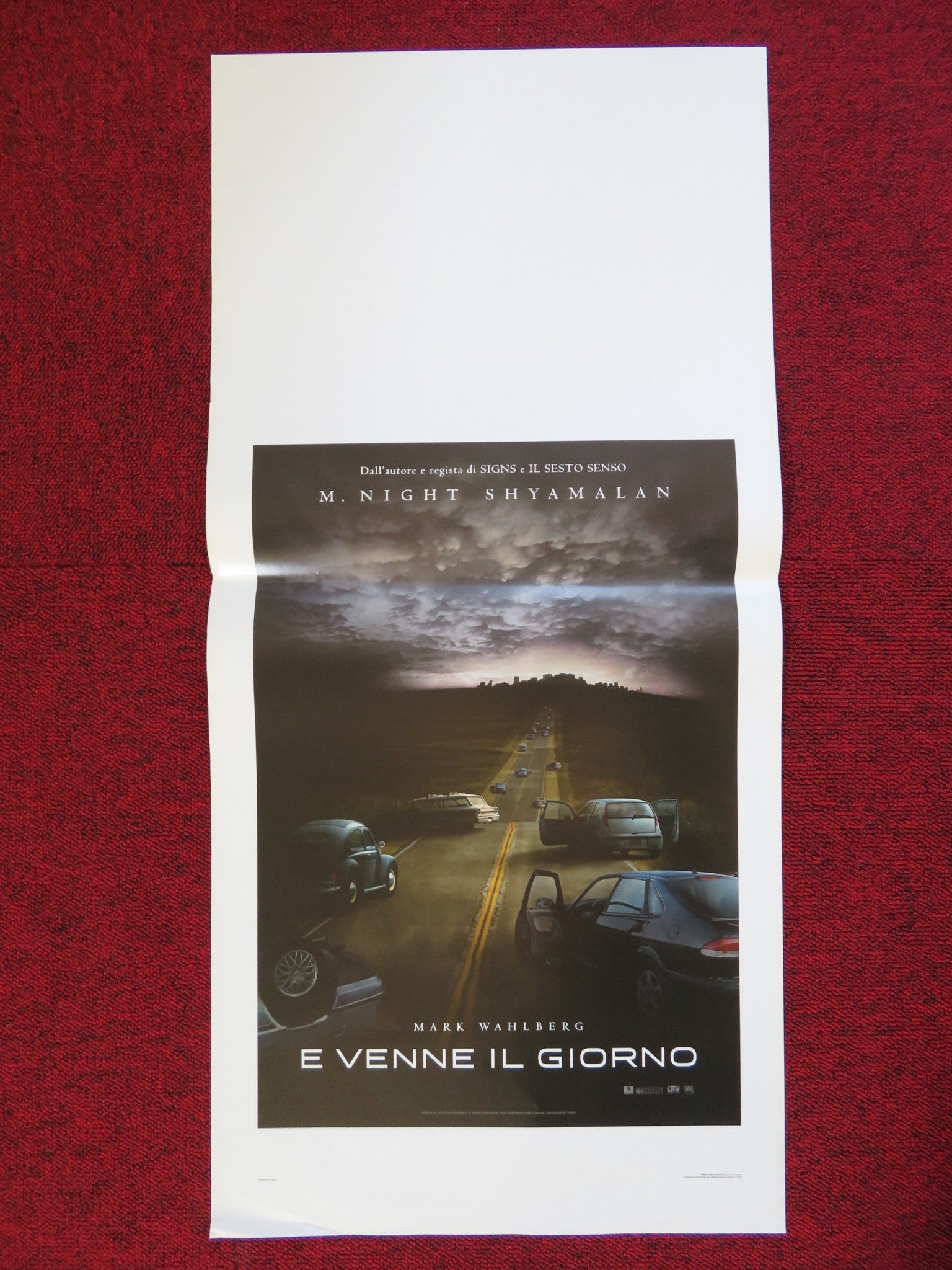 THE HAPPENING ITALIAN LOCANDINA (27.5"x13") POSTER M. NIGHT SHYAMALAN 2008 Rendezvous Cinema Movie posters