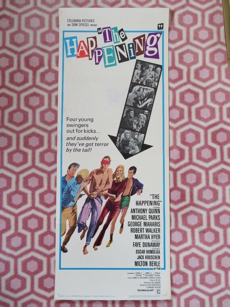 THE HAPPENING US INSERT (14"x 36") POSTER ANTHONY QUINN MICHAEL PARKS 1967 - Rendezvous Cinema