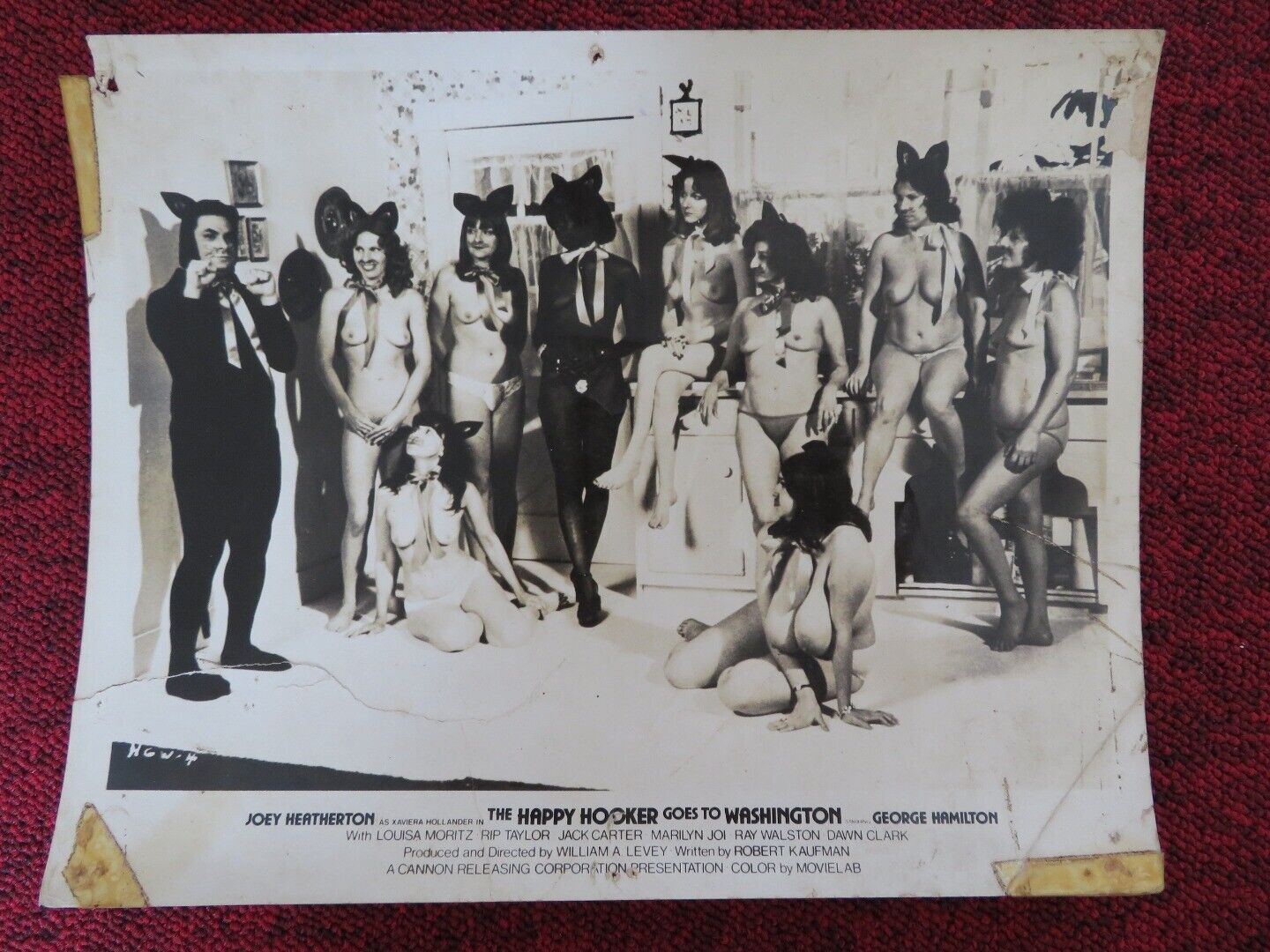 THE HAPPY HOOKER GOES TO WASHINGTON - G LOBBY CARD GEORGE HAMILTON J. HEATHERTON Rendezvous Cinema Movie posters