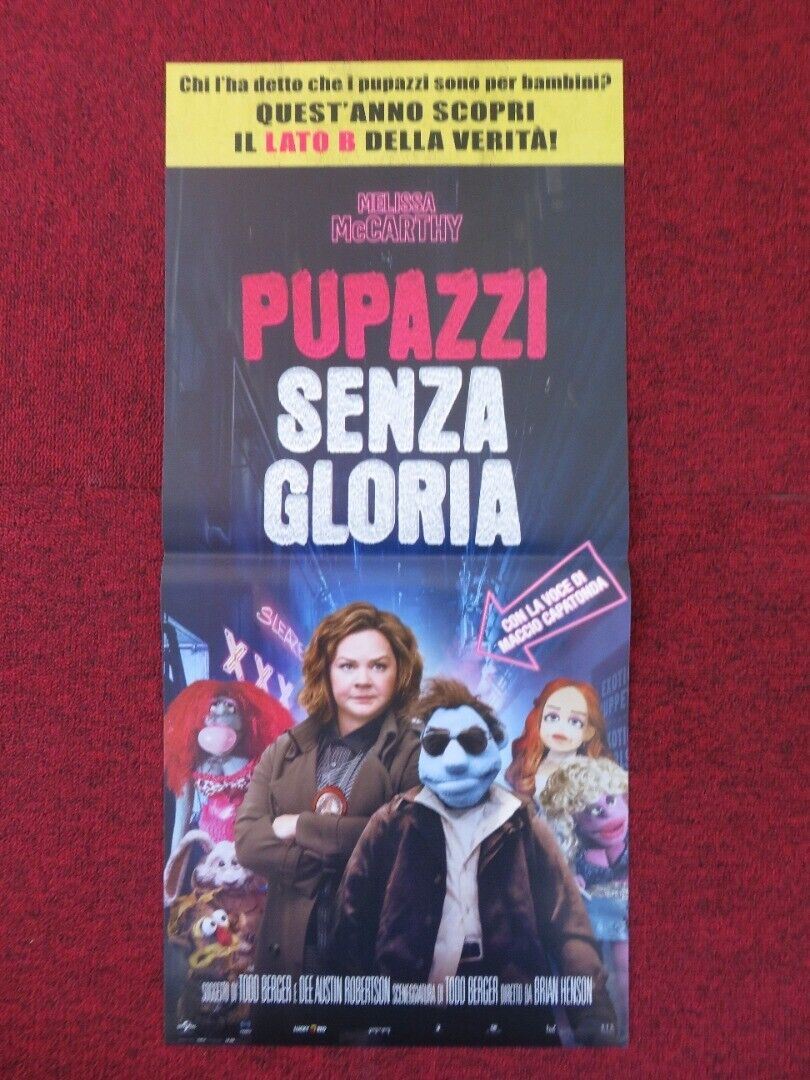 THE HAPPYTIME MURDERS ITALIAN LOCANDINA (26.5"x12.5") POSTER M MCCARTHY 2018 Rendezvous Cinema Movie posters