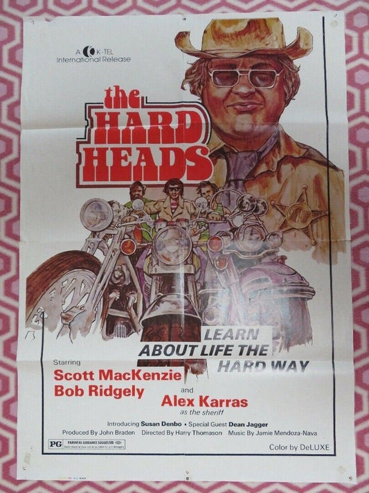 THE HARD HEADS US ONE SHEET POSTER SCOTT MACKENZIE BOB RIDELY 1974 Movie posters