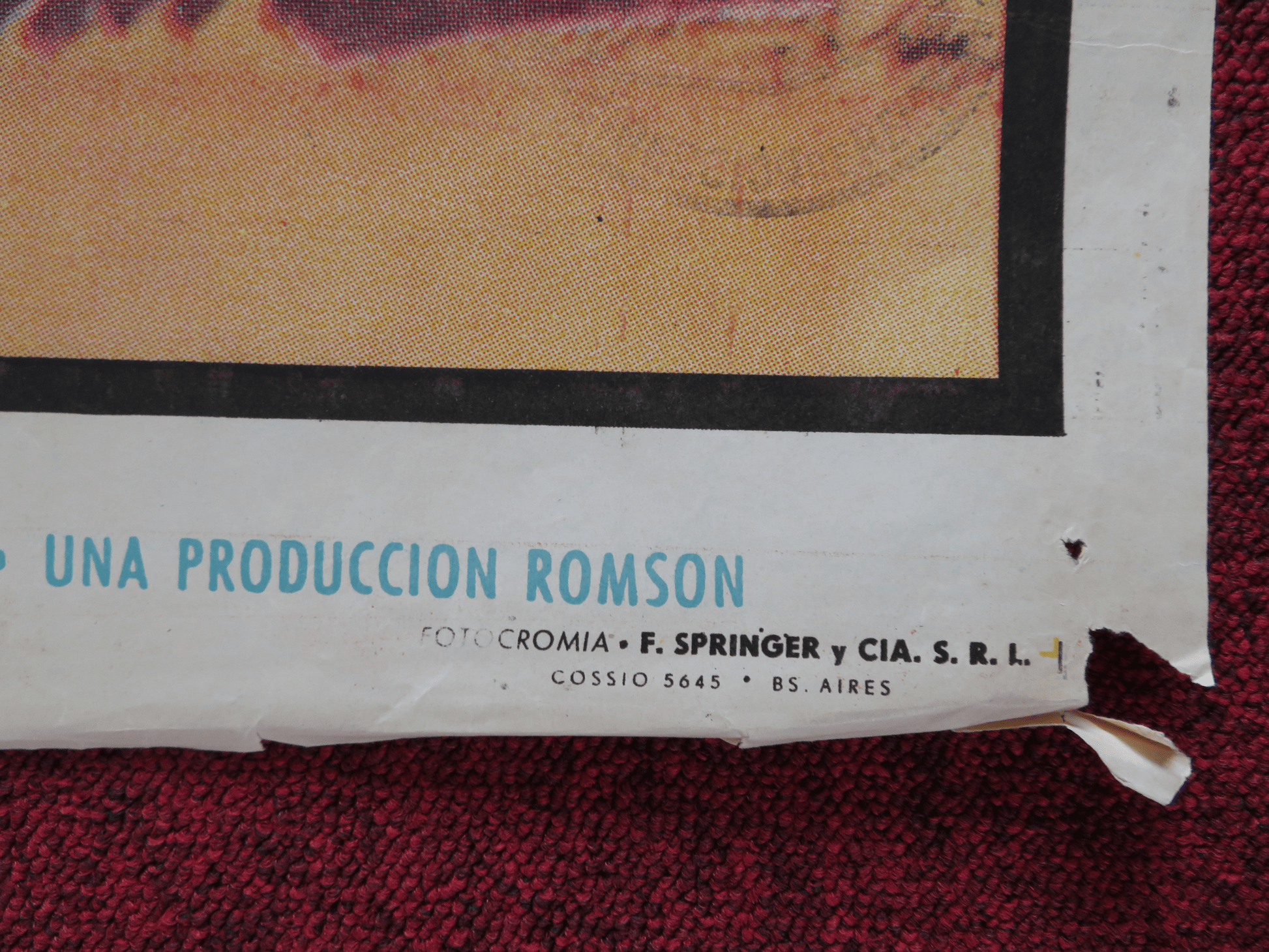 THE HARD MAN FOLDED ARGENTINA ONE SHEET POSTER GUY MADISON VALERIE FRENCH 1957 Rendezvous Cinema Movie posters