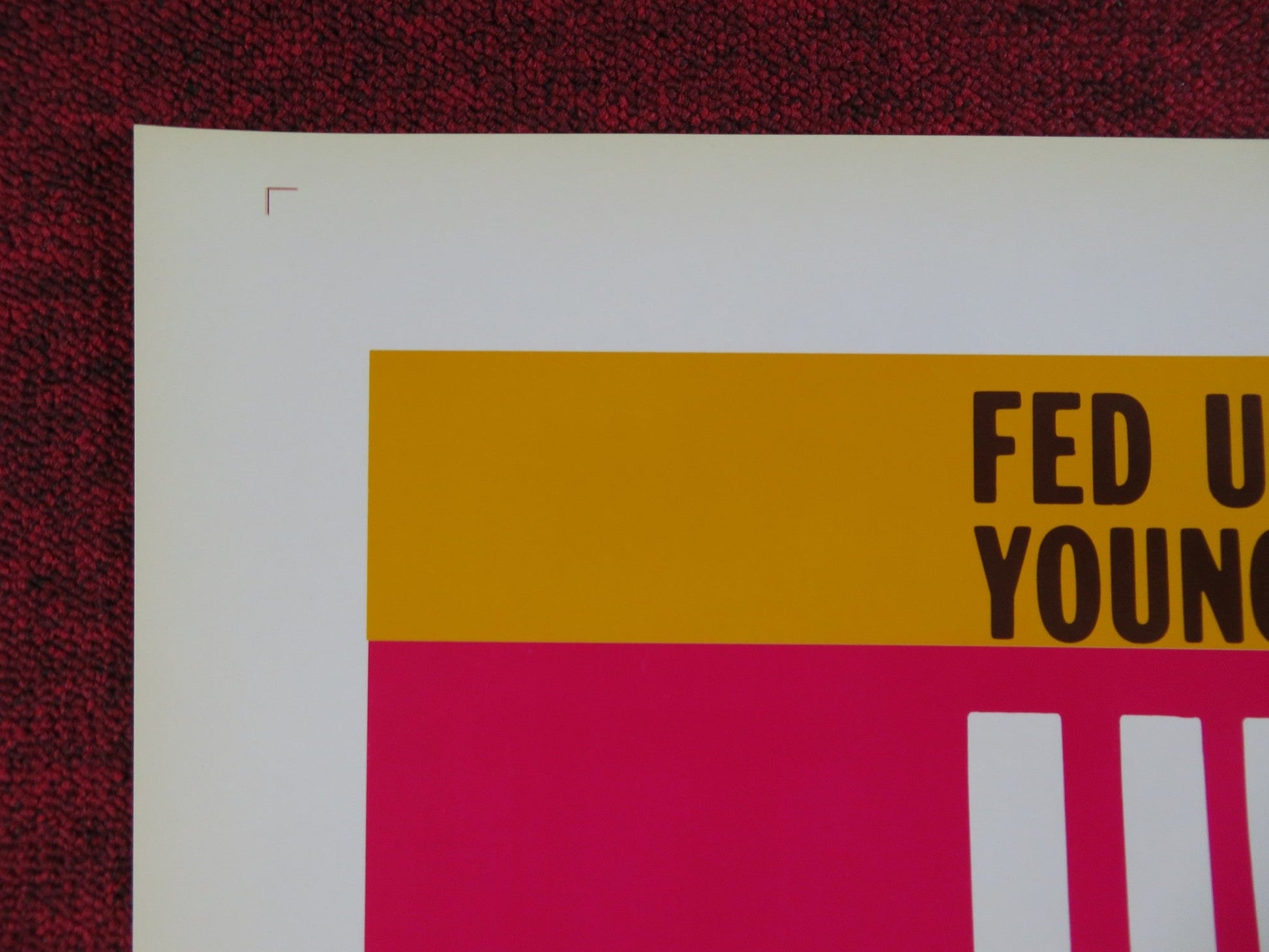 THE HARD ROAD FOLDED US ONE SHEET POSTER CONNIE NELSON JOHN ALDERMAN 1970 Rendezvous Cinema Movie posters