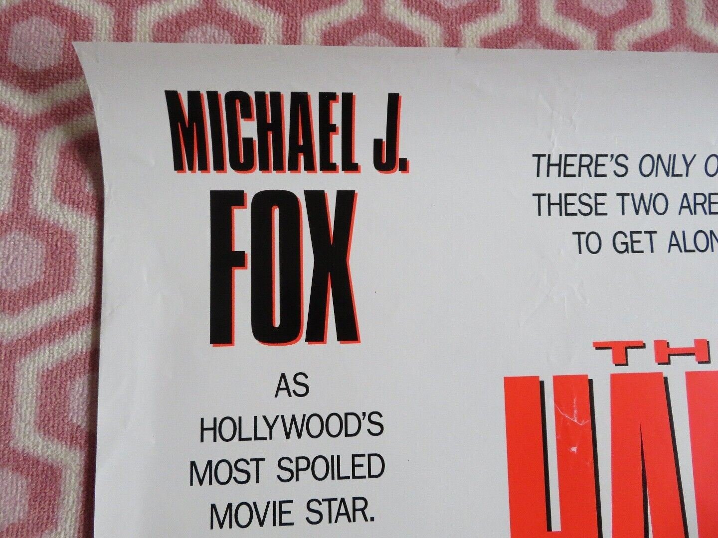 THE HARD WAY ONE SHEET ROLLED POSTER MICHAEL J.FOX JAMES WOODS 1991 - Rendezvous Cinema