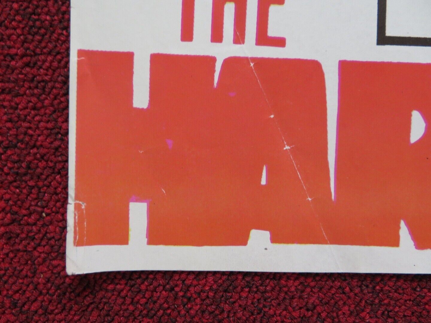 THE HARDER THEY FALL ITALIAN FOGLIO ROLLED POSTER HUMPHREY BOGART ROD STEIGER Movie posters