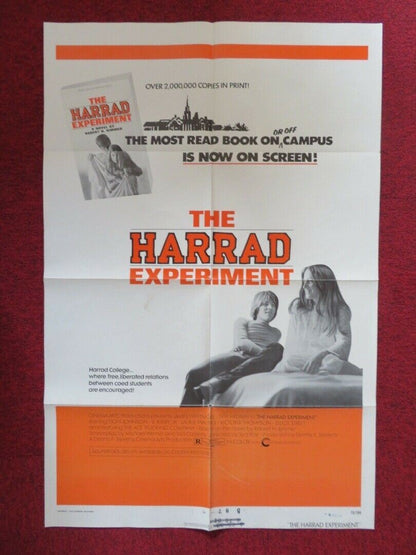 THE HARRAD EXPERIMENT FOLDED US ONE SHEET POSTER DON JOHNSON 1973 Movie posters