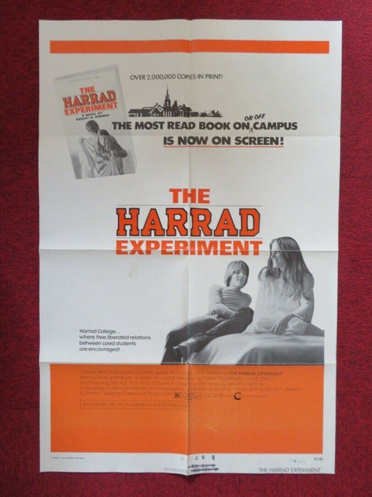 THE HARRAD EXPERIMENT FOLDED US ONE SHEET POSTER DON JOHNSON 1973 Movie posters