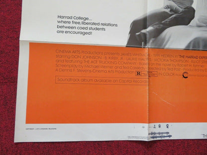 THE HARRAD EXPERIMENT FOLDED US ONE SHEET POSTER DON JOHNSON 1973 Movie posters