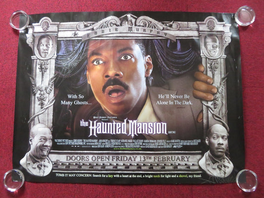 THE HAUNTED MANSION - A UK QUAD (30"x 40") ROLLED POSTER DISNEY E. MURPHY 2003 Rendezvous Cinema Movie posters