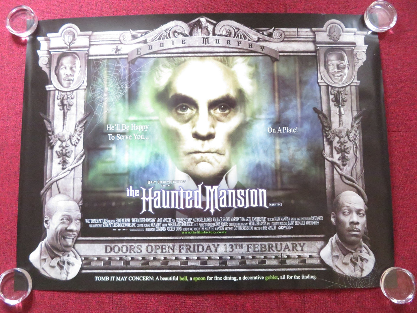 THE HAUNTED MANSION - C UK QUAD (30"x 40") ROLLED POSTER DISNEY E. MURPHY 2003 Rendezvous Cinema Movie posters