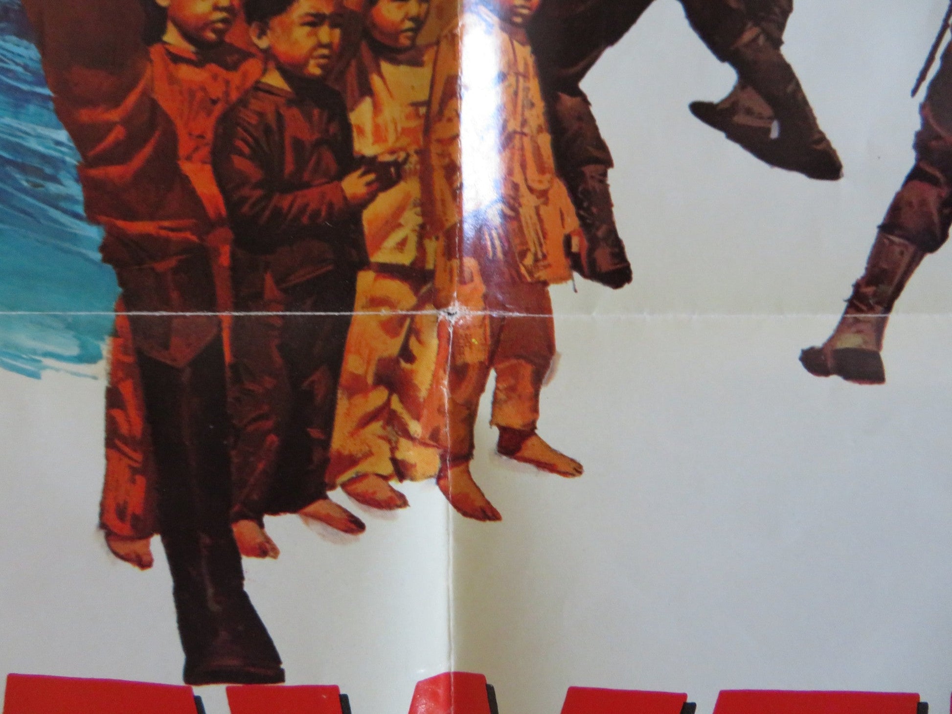 THE HAWAIIANS FOLDED US ONE SHEET POSTER CHARLTON HESTON TINA CHEN 1970 Rendezvous Cinema Movie posters