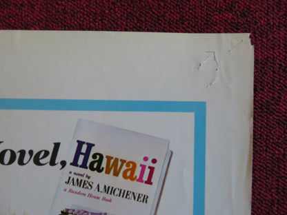 THE HAWAIIANS FOLDED US ONE SHEET POSTER CHARLTON HESTON TINA CHEN 1970 Rendezvous Cinema Movie posters