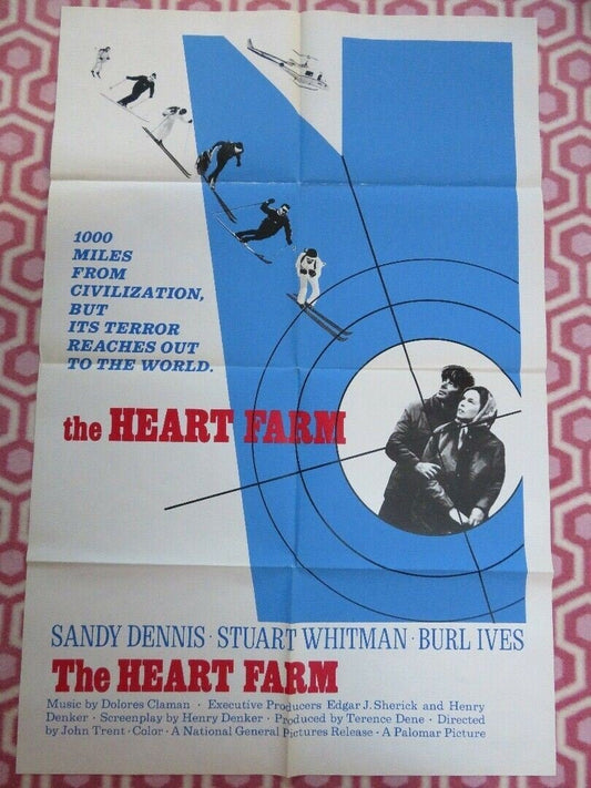 THE HEART FARM / Only Way Out Is Dead US ONE SHEET POSTER SANDY DENNIS Movie posters