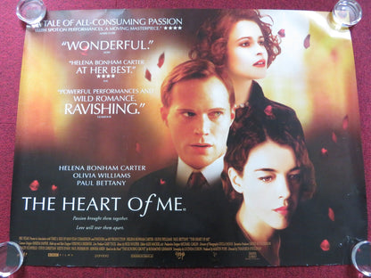 THE HEART OF ME UK QUAD (30"x 40") ROLLED POSTER HELENA BONHAM CARTER 2002 Rendezvous Cinema Movie posters