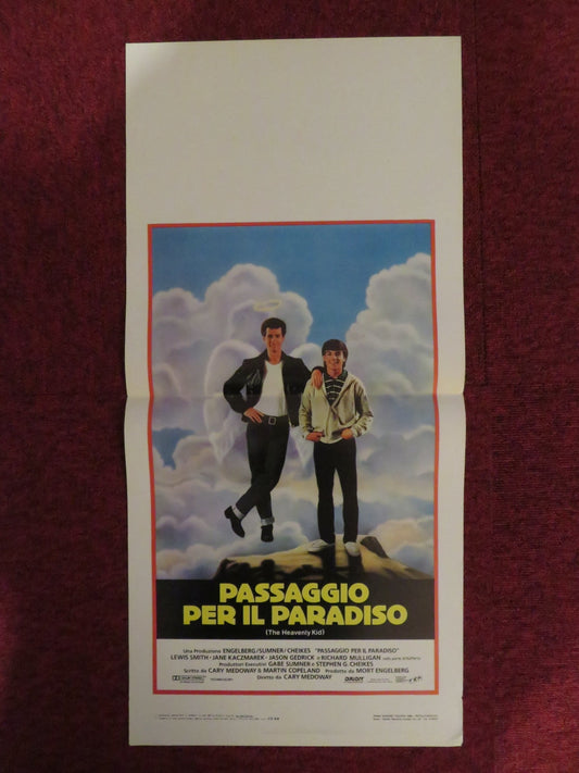 THE HEAVENLY KID ITALIAN LOCANDINA POSTER LEWIS SMITH JASON GEDRICK 1985 Rendezvous Cinema Movie posters