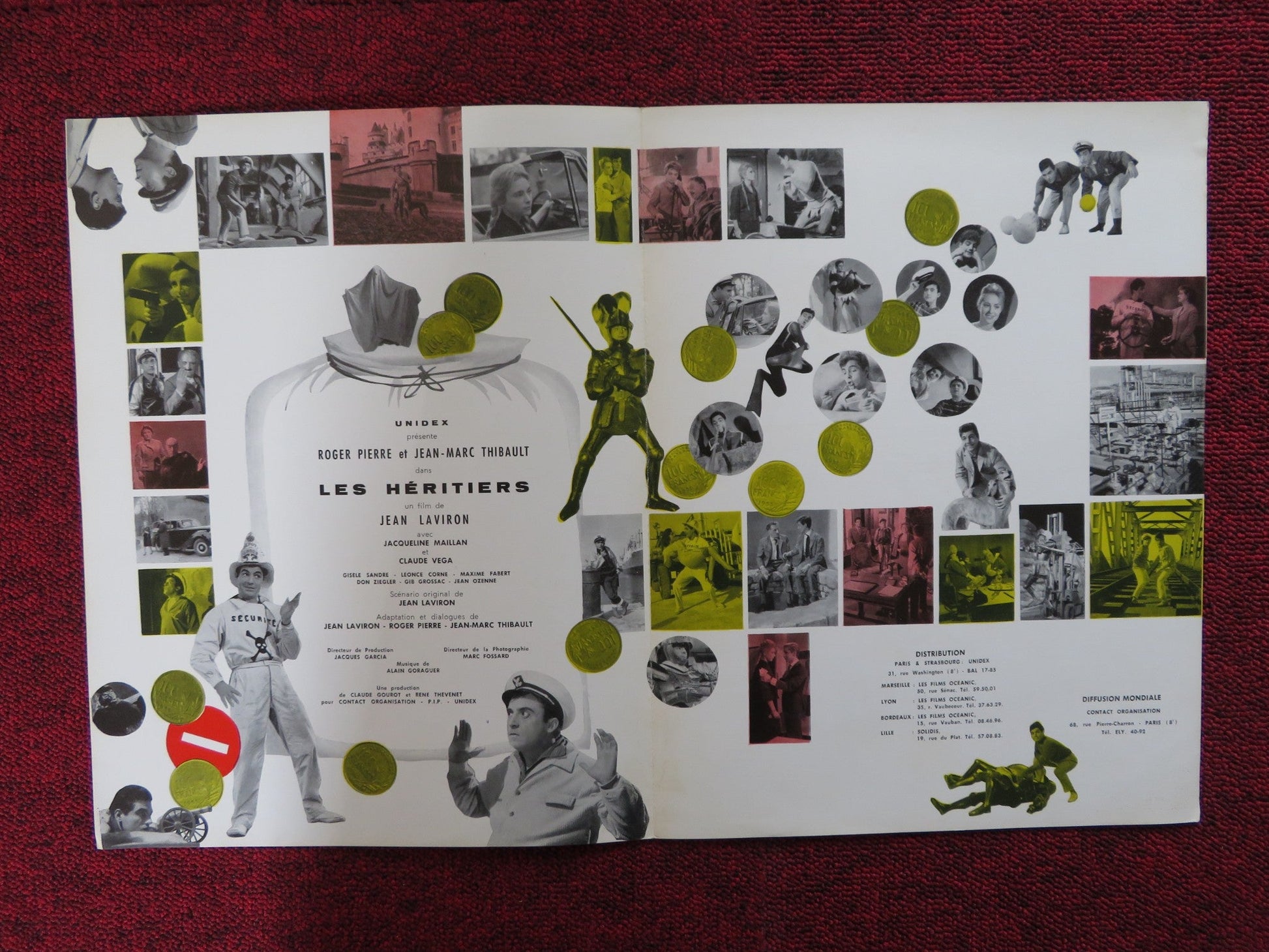 THE HEIRS FRENCH BROCHURE ROGER PIERRE JEAN - MARC THIBAULT 1960 Rendezvous Cinema Movie posters