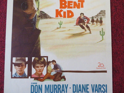 THE HELL BENT KID US INSERT (14"x 36") POSTER DON MURRAY DIANE VARSI 1958 - Rendezvous Cinema