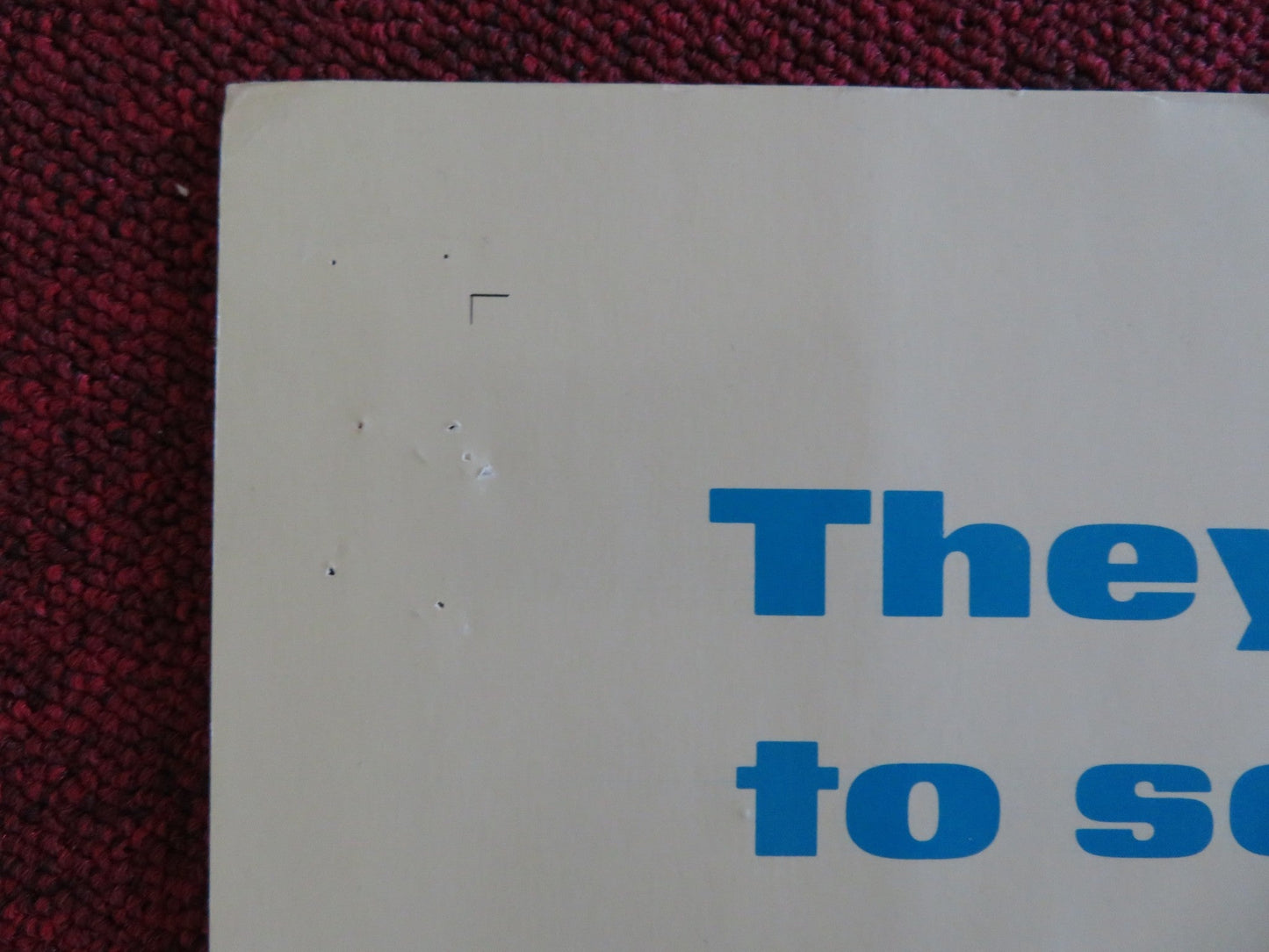 THE HELL WITH HEROES US HALF SHEET (22"x 28") POSTER ROD TAYLOR CARDINALE 1968 Rendezvous Cinema Movie posters