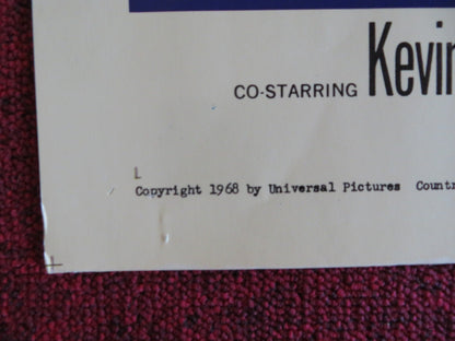 THE HELL WITH HEROES US HALF SHEET (22"x 28") POSTER ROD TAYLOR CARDINALE 1968 Rendezvous Cinema Movie posters