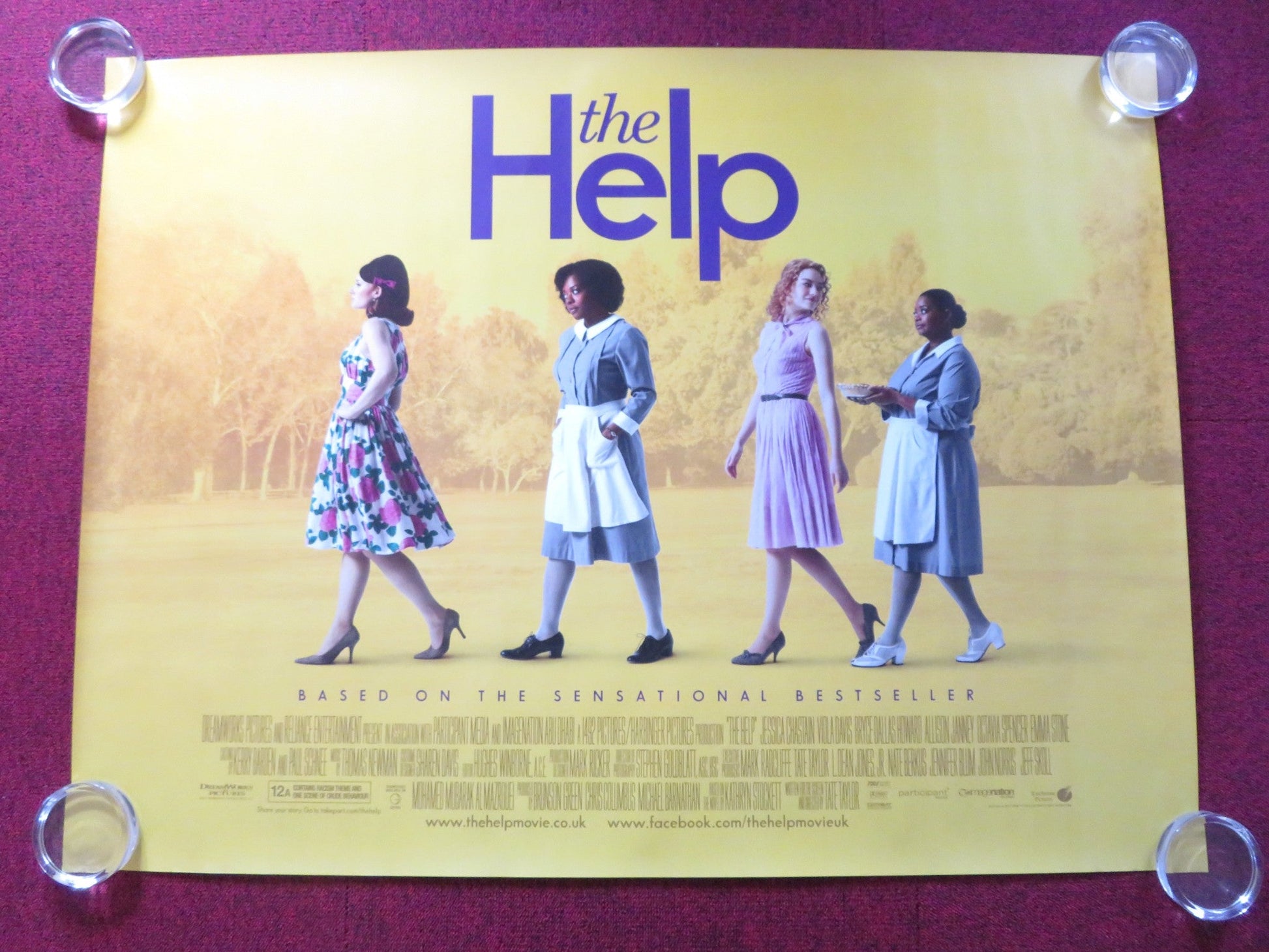 THE HELP UK QUAD (30"x 40") ROLLED POSTER EMMA STONE VIOLA DAVIS 2011 Rendezvous Cinema Movie posters