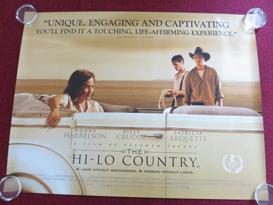 THE HI - LO COUNTRY UK QUAD (30"x 40") ROLLED POSTER WOODY HARRELSON CRUDUP 1998 Rendezvous Cinema Movie posters