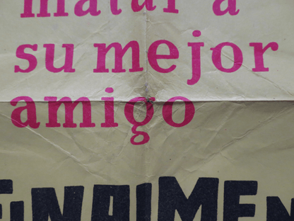 THE HILLS RUN RED FOLDED ARGENTINA ONE SHEET POSTER THOMAS HUNTER HENRY SILVA Rendezvous Cinema Movie posters