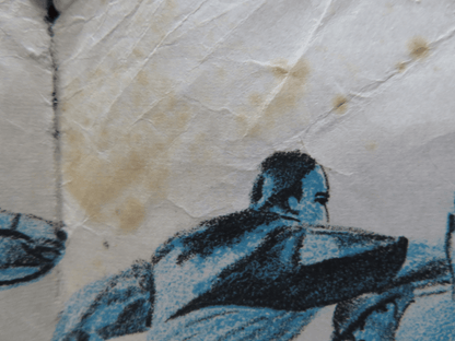 THE HILLS RUN RED FOLDED ARGENTINA ONE SHEET POSTER THOMAS HUNTER HENRY SILVA Rendezvous Cinema Movie posters