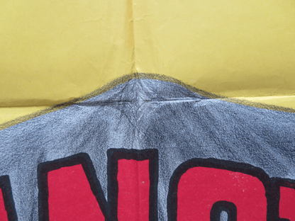 THE HILLS RUN RED FOLDED ARGENTINA ONE SHEET POSTER THOMAS HUNTER HENRY SILVA Rendezvous Cinema Movie posters