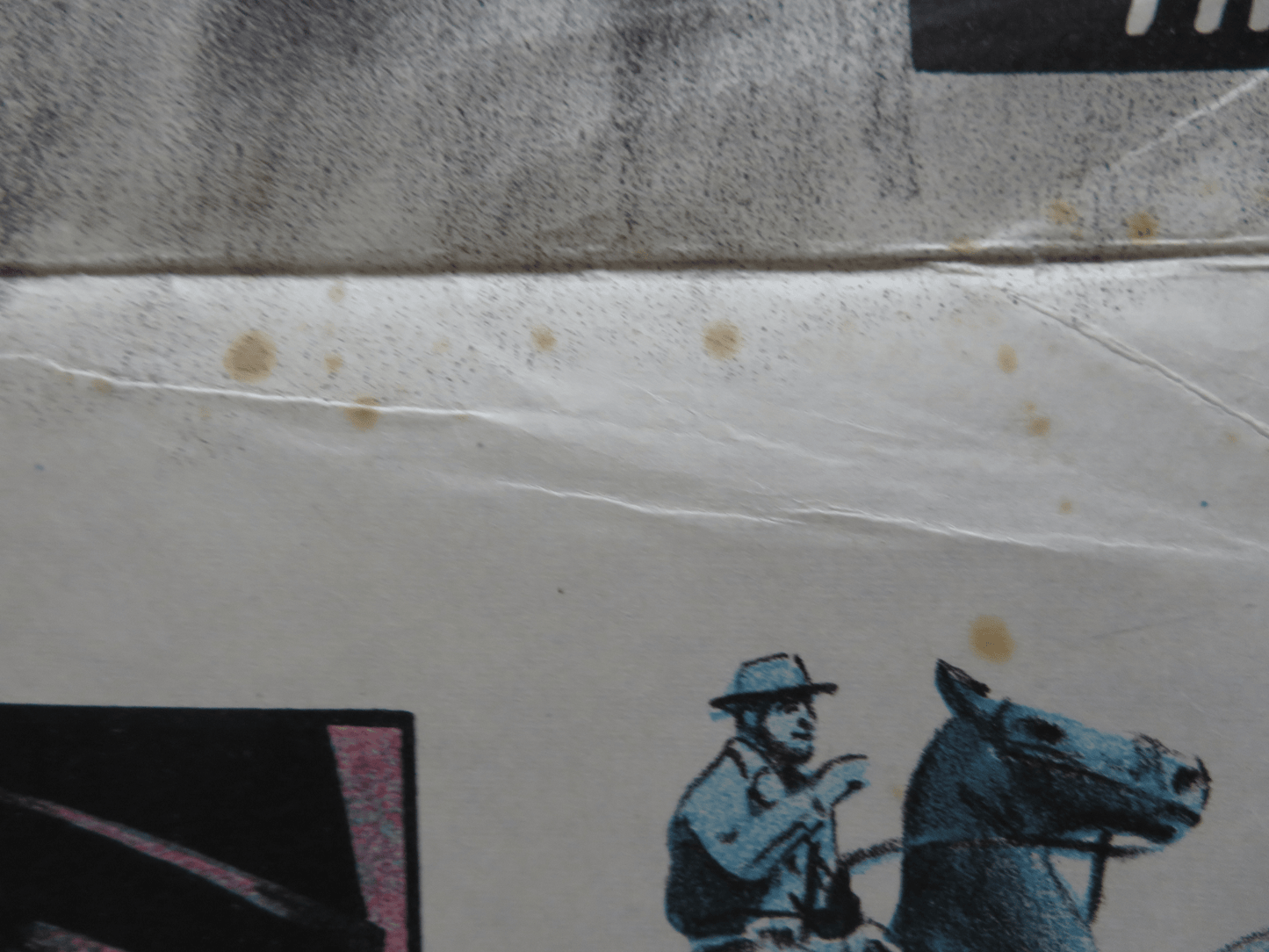 THE HILLS RUN RED FOLDED ARGENTINA ONE SHEET POSTER THOMAS HUNTER HENRY SILVA Rendezvous Cinema Movie posters