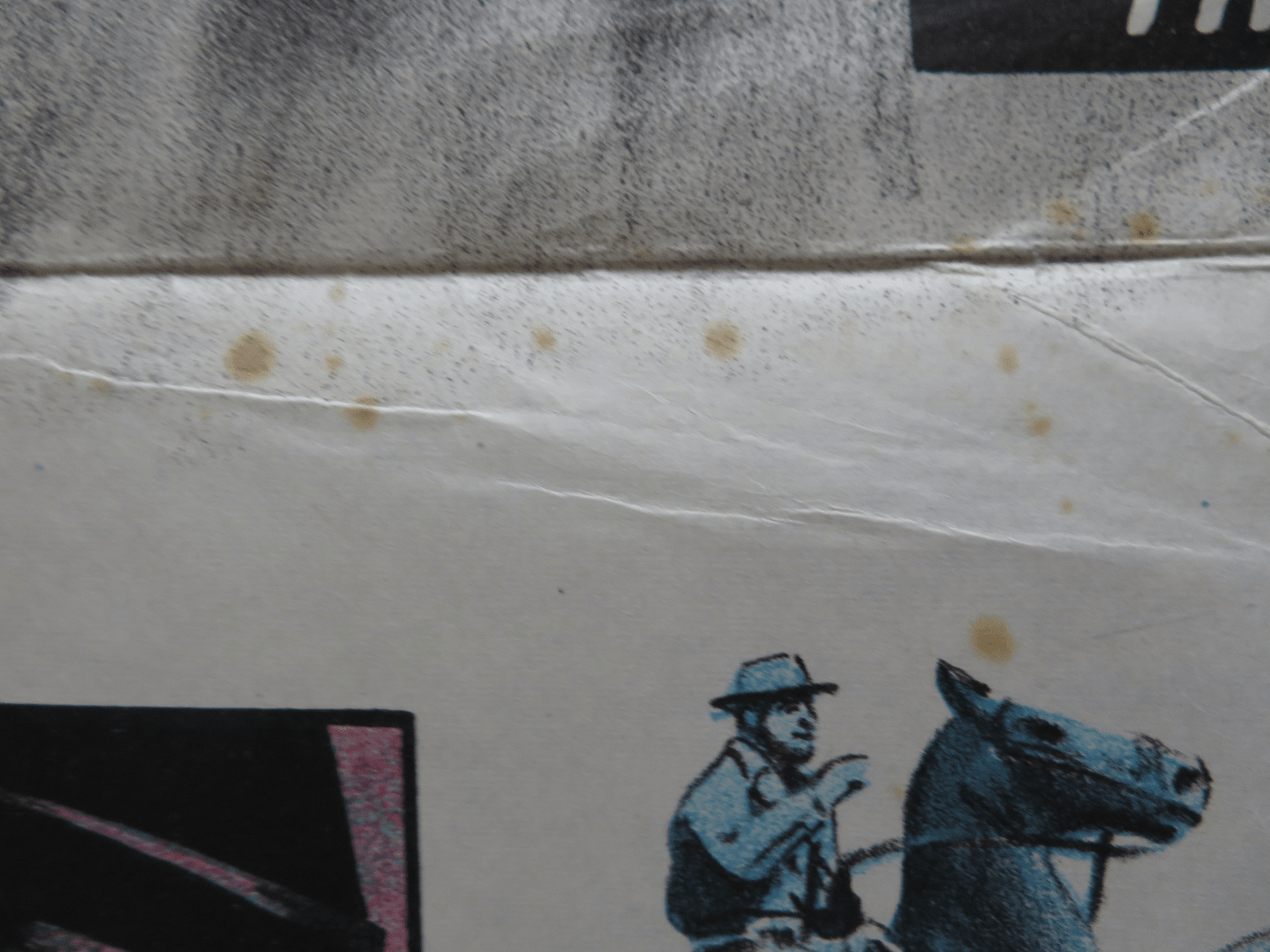 THE HILLS RUN RED FOLDED ARGENTINA ONE SHEET POSTER THOMAS HUNTER HENRY SILVA Rendezvous Cinema Movie posters