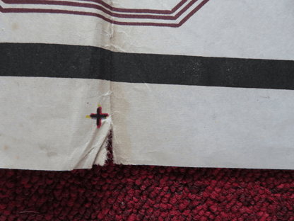 THE HILLS RUN RED FOLDED ARGENTINA ONE SHEET POSTER THOMAS HUNTER HENRY SILVA Rendezvous Cinema Movie posters