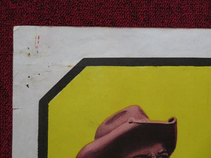 THE HILLS RUN RED FOLDED ARGENTINA POSTER THOMAS HUNTER HENRY SILVA 1966 - Rendezvous Cinema