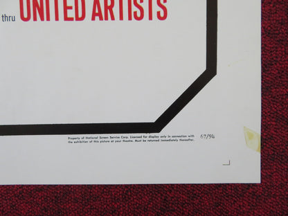 THE HILLS RUN RED FOLDED US ONE SHEET POSTER THOMAS HUNTER HENRY SILVA 1967 Rendezvous Cinema Movie posters