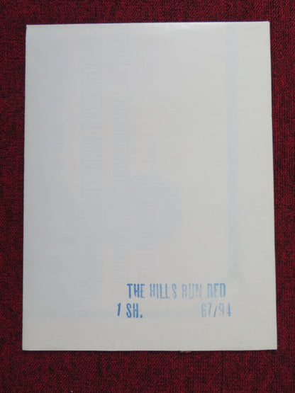 THE HILLS RUN RED FOLDED US ONE SHEET POSTER THOMAS HUNTER HENRY SILVA 1967 Rendezvous Cinema Movie posters