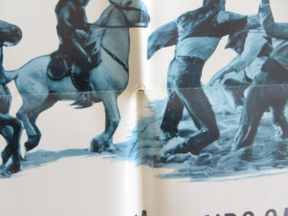 THE HILLS RUN RED FOLDED US ONE SHEET POSTER THOMAS HUNTER HENRY SILVA 1967 Rendezvous Cinema Movie posters