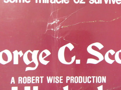 THE HINDENBURG US HALF SHEET (22"x 28") POSTER GEORGE C. SCOTT A. BANCROFT 1975 Rendezvous Cinema Movie posters