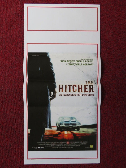 THE HITCHER ITALIAN LOCANDINA (27.5"x13") POSTER SEAN BEAN SOPHIA BUSH 2008 Movie posters